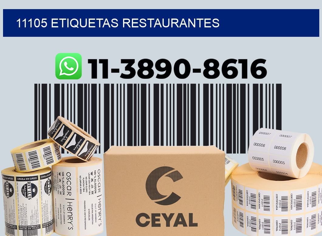 11105 etiquetas restaurantes