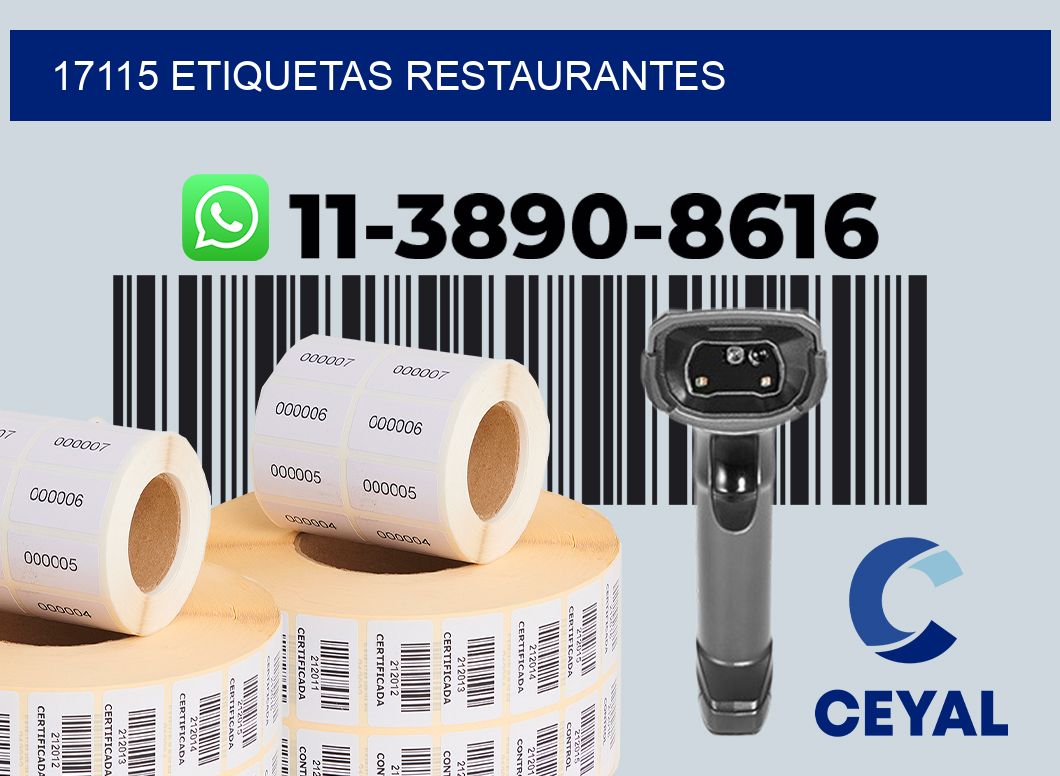 17115 etiquetas restaurantes