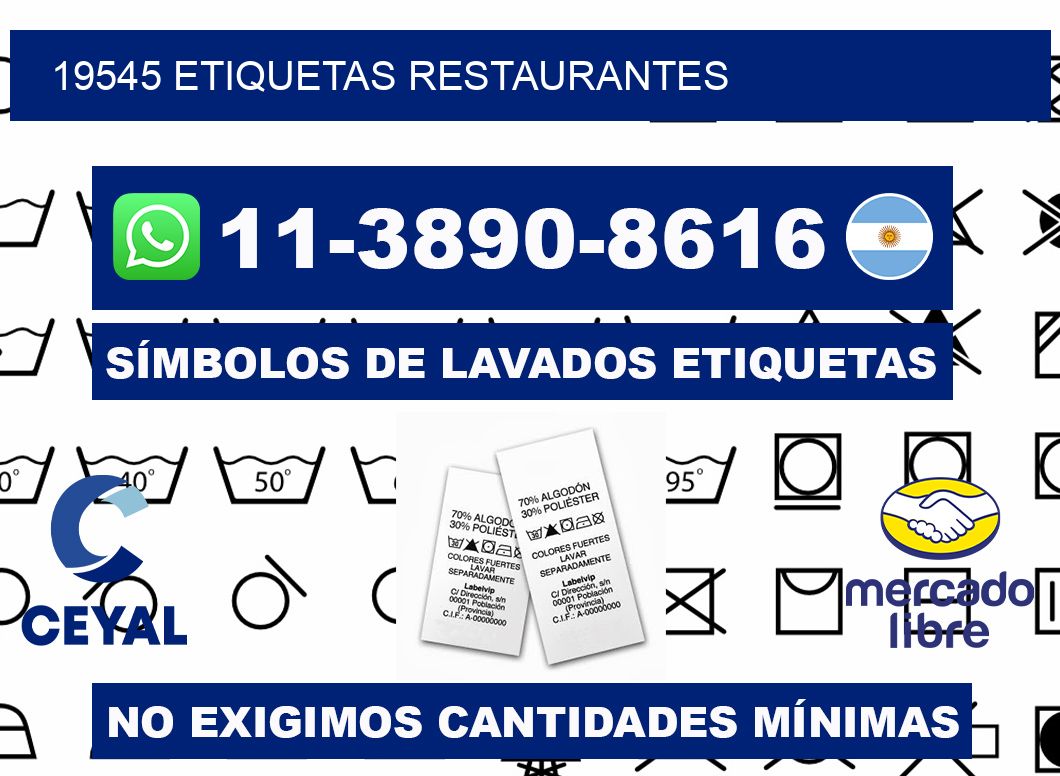 19545 etiquetas restaurantes