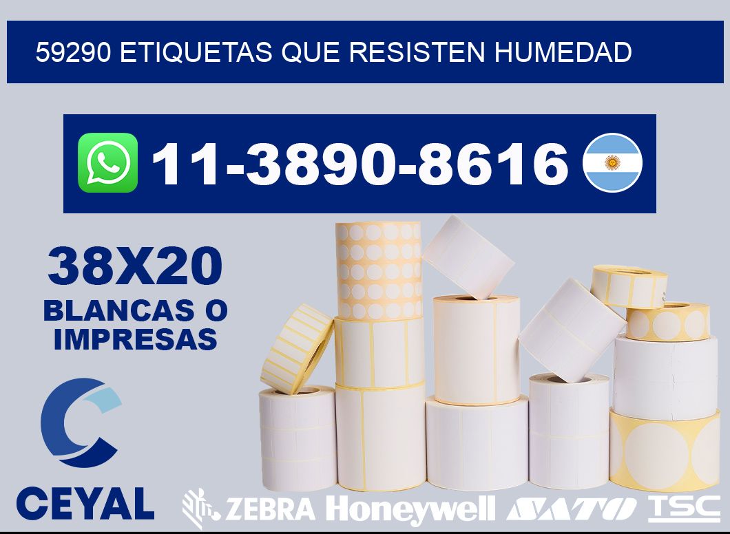 59290 etiquetas que resisten humedad