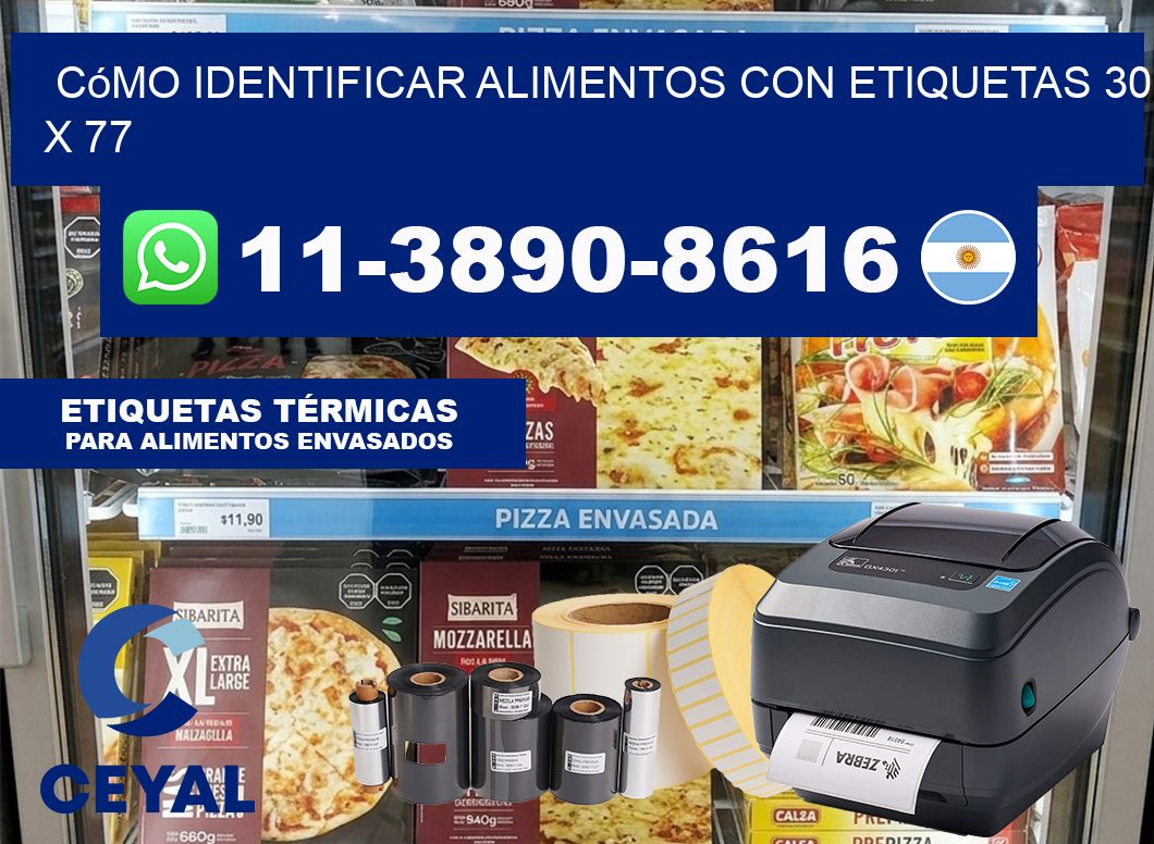 Cómo identificar alimentos con etiquetas 30 x 77