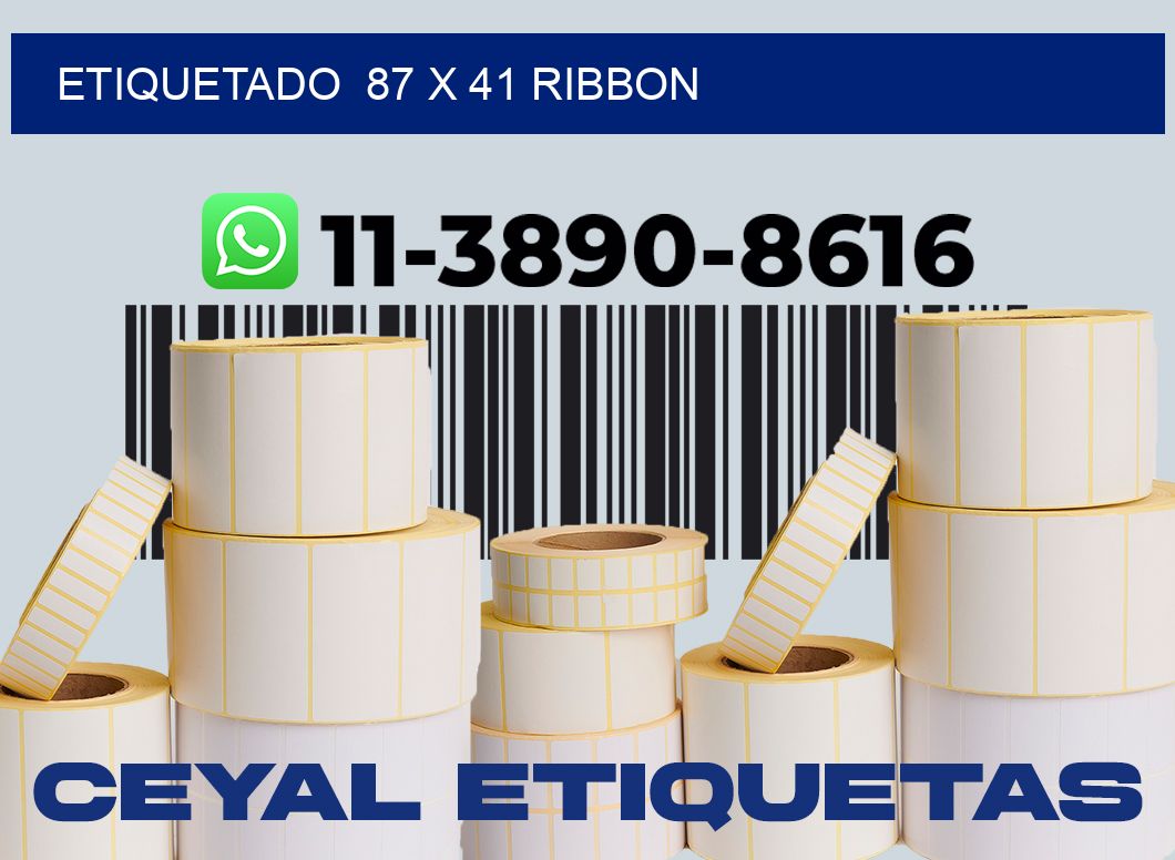 Etiquetado  87 x 41 ribbon