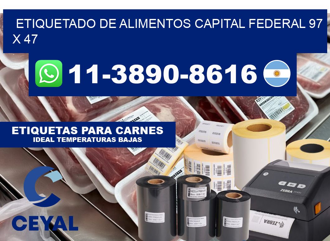 Etiquetado de alimentos capital federal 97 x 47