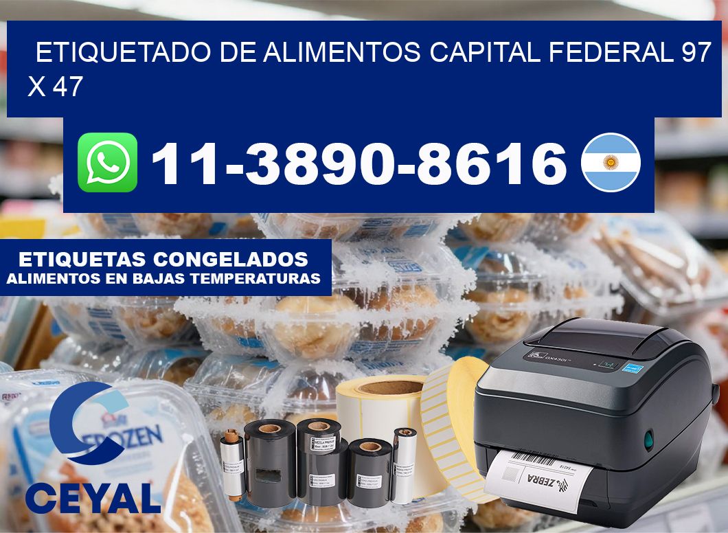 Etiquetado de alimentos capital federal 97 x 47