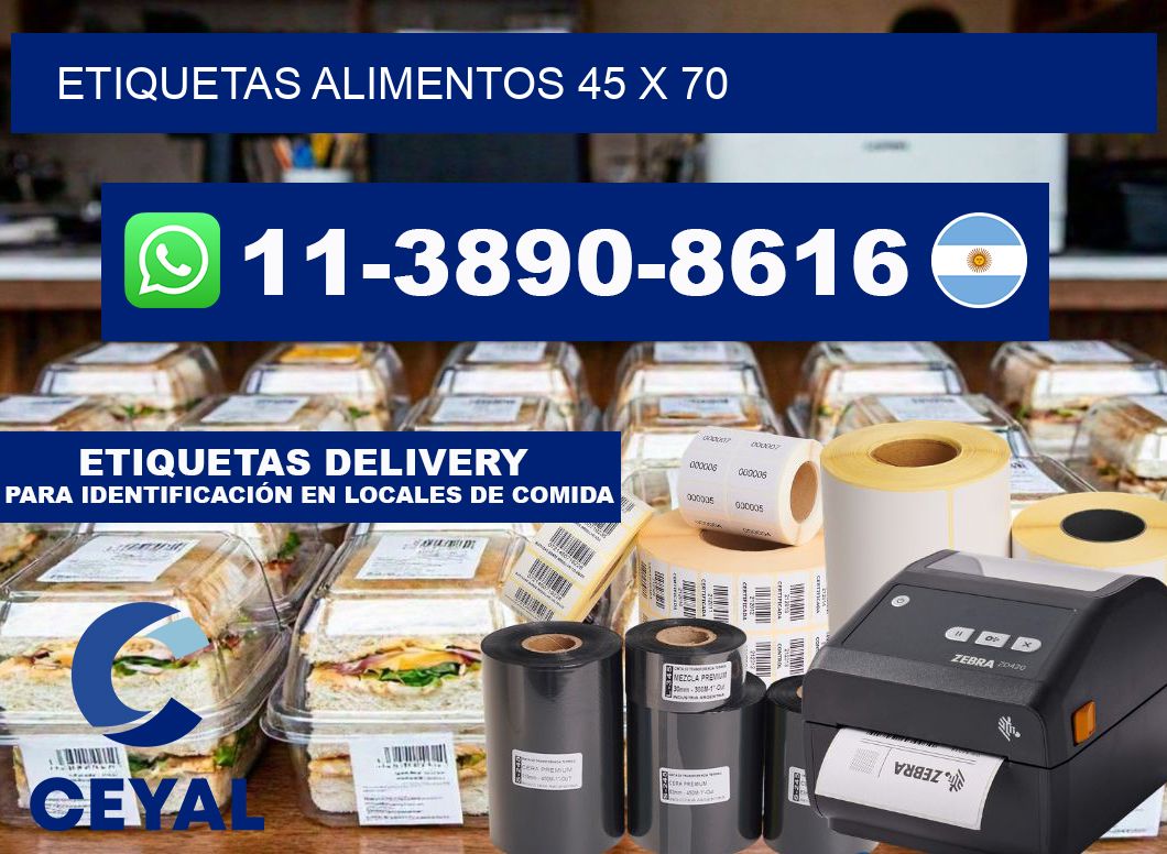 Etiquetas alimentos 45 x 70