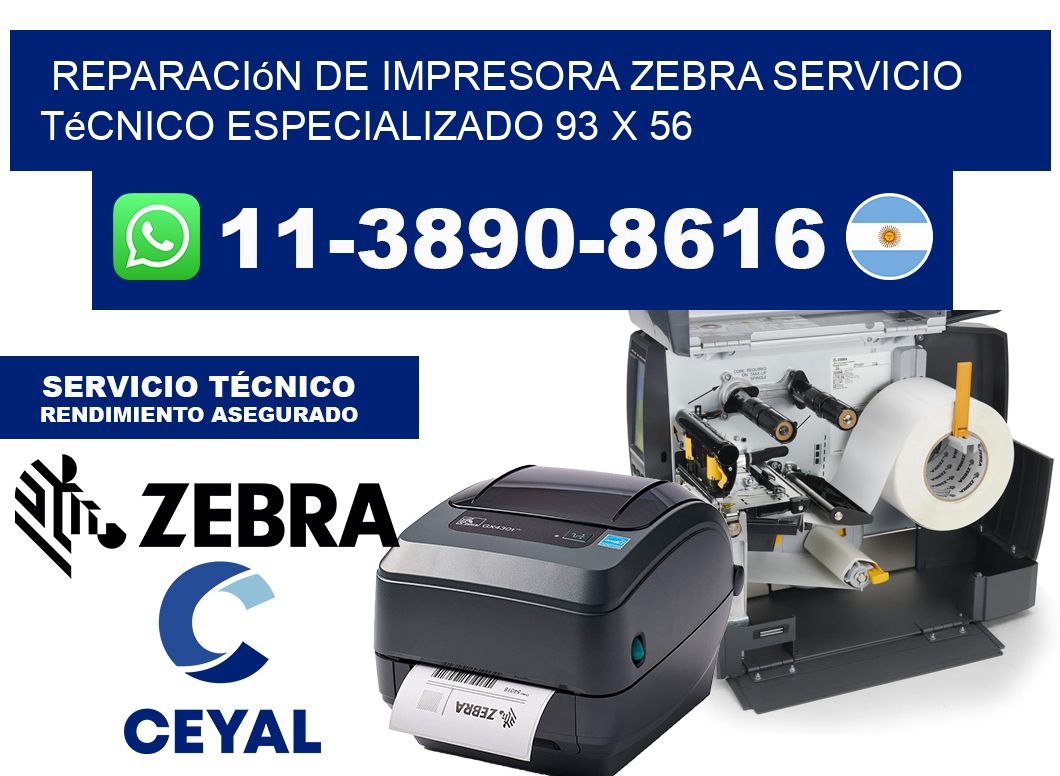 Reparación de Impresora Zebra Servicio Técnico Especializado 93 x 56
