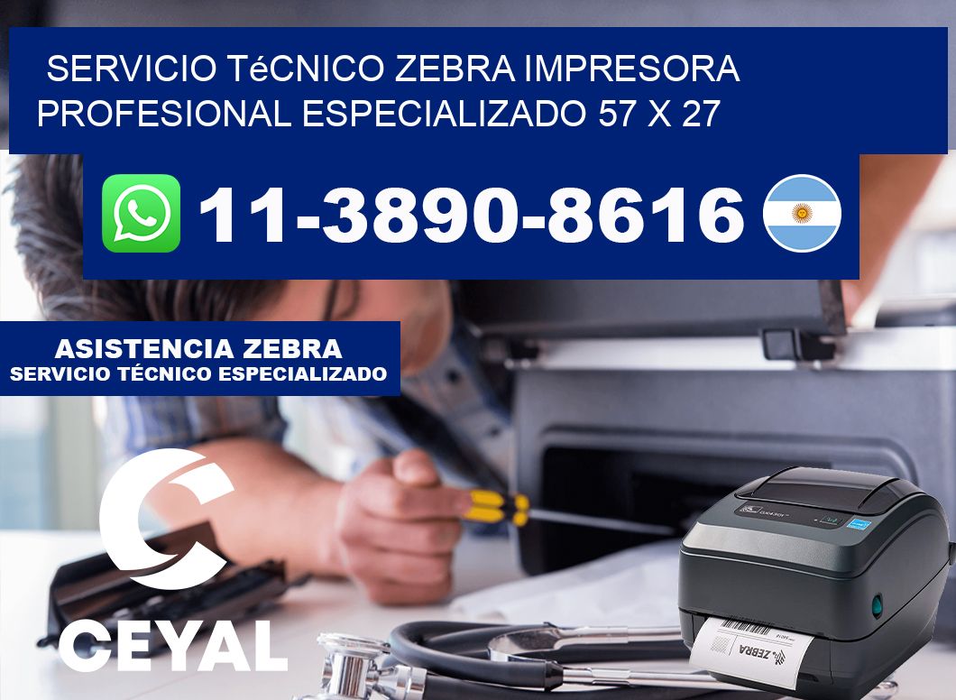 Servicio Técnico Zebra Impresora Profesional Especializado 57 x 27