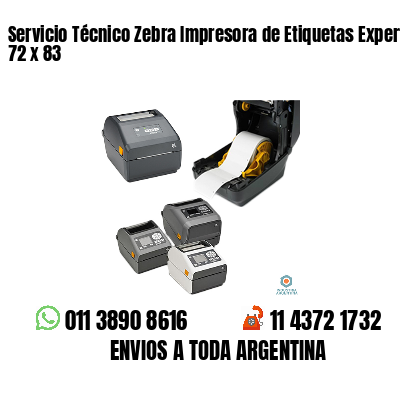 Servicio Técnico Zebra Impresora de Etiquetas Experto 72 x 83