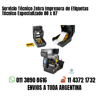 Servicio Técnico Zebra Impresora de Etiquetas Técnico Especializado 88 x 87