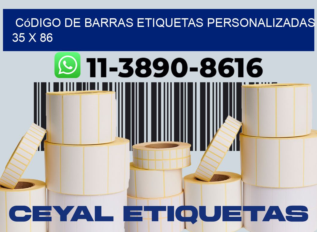 código de barras etiquetas personalizadas 35 x 86