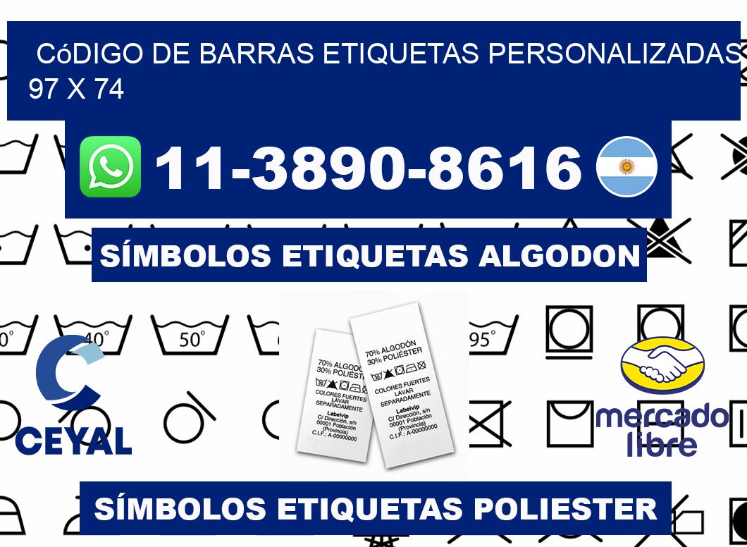 código de barras etiquetas personalizadas 97 x 74