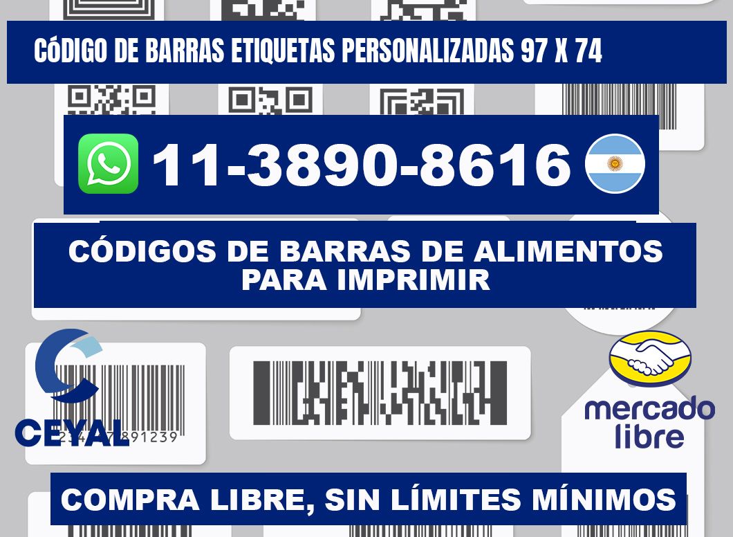 código de barras etiquetas personalizadas 97 x 74