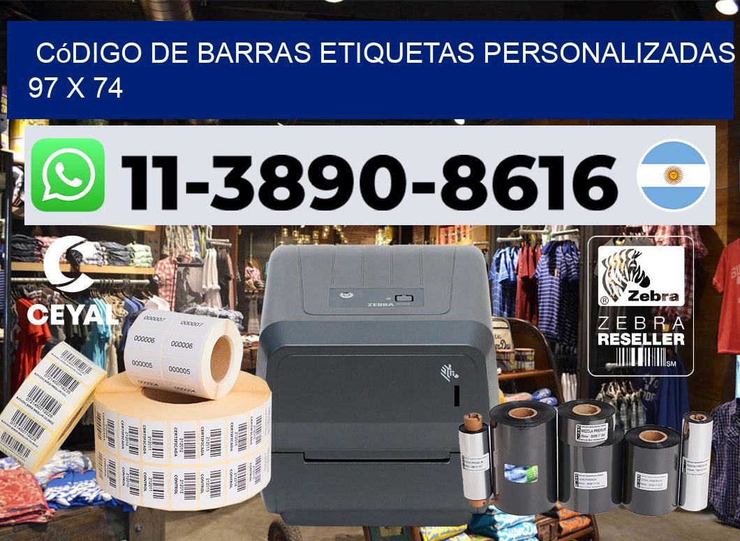 código de barras etiquetas personalizadas 97 x 74