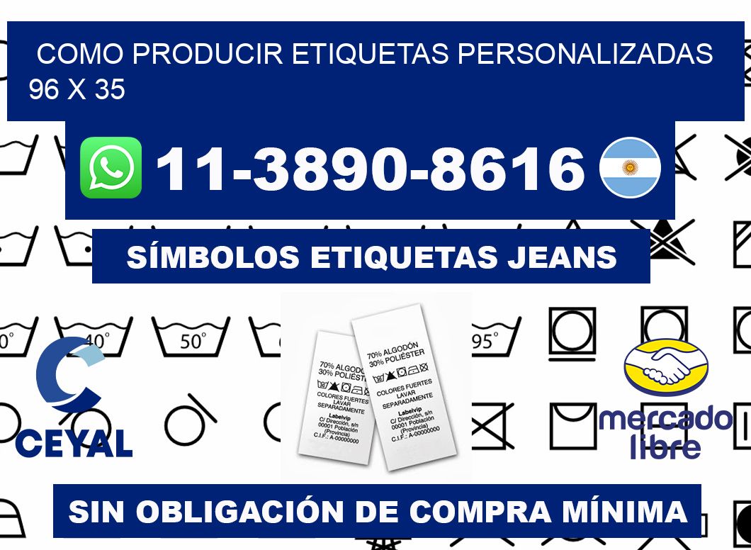 como producir etiquetas personalizadas 96 x 35