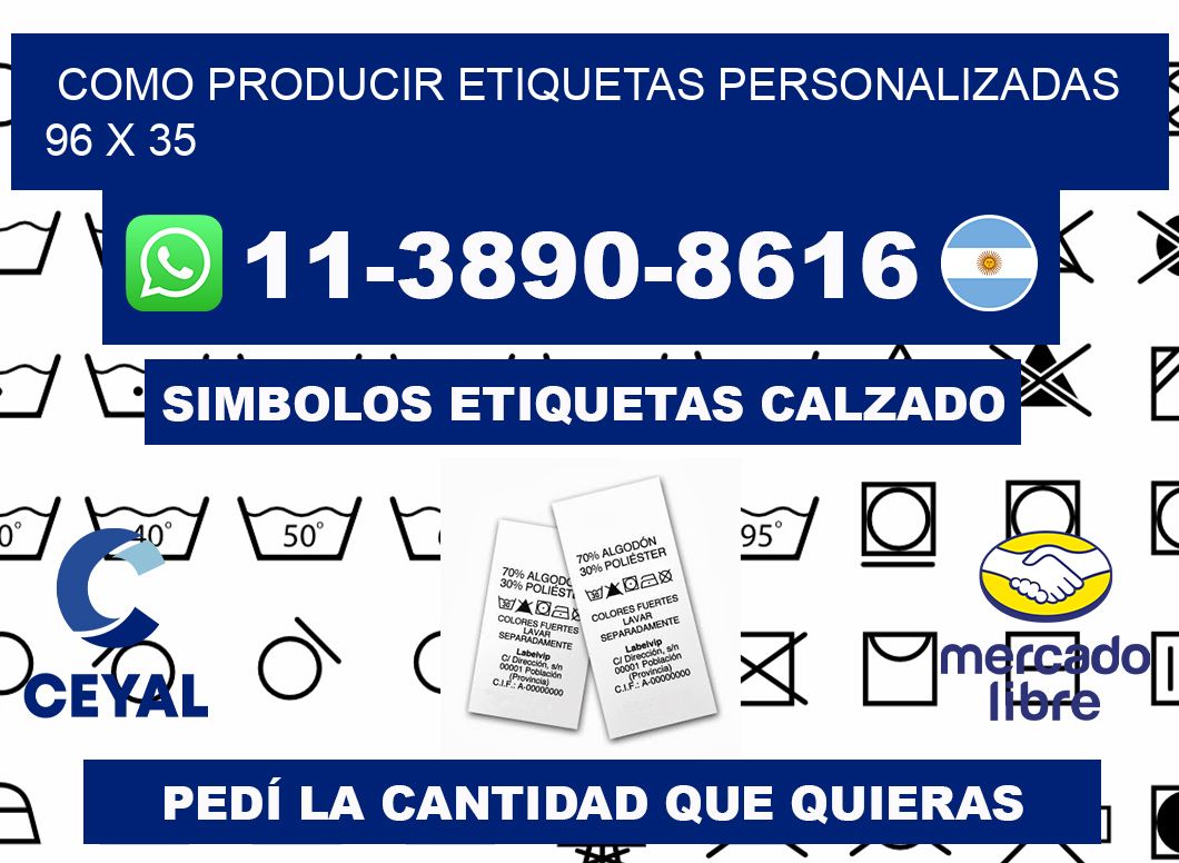 como producir etiquetas personalizadas 96 x 35