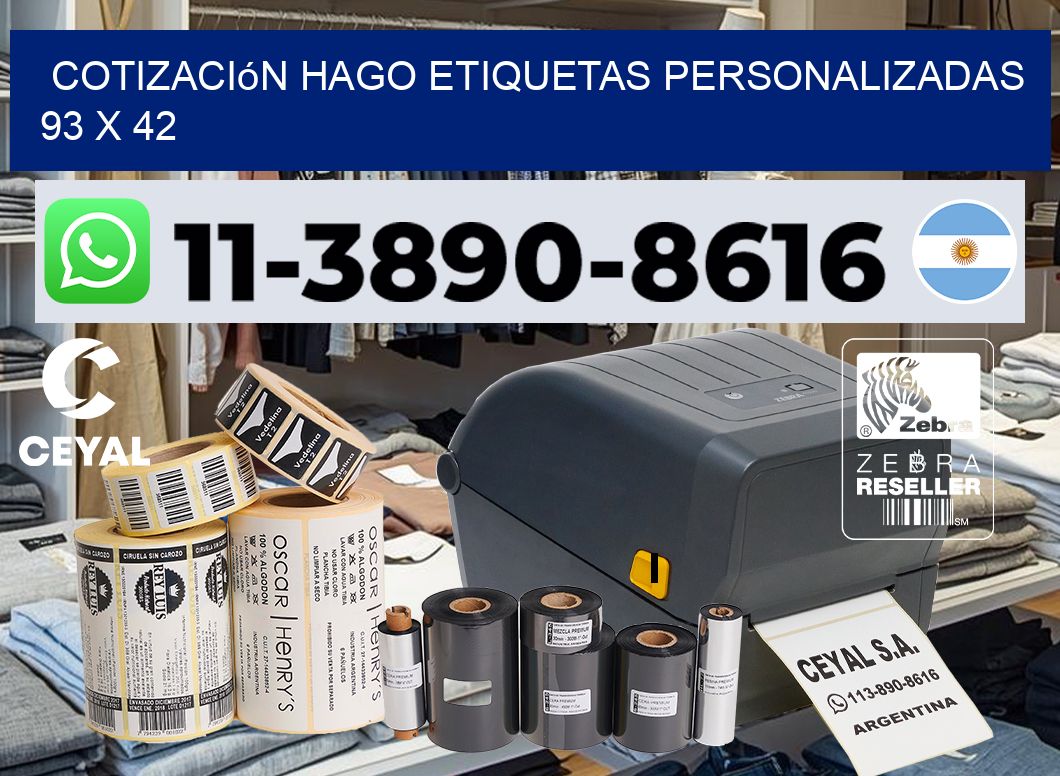 cotización hago etiquetas personalizadas 93 x 42