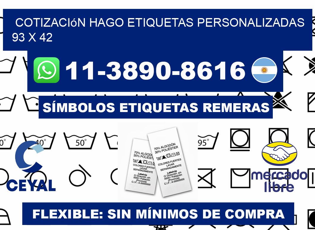 cotización hago etiquetas personalizadas 93 x 42