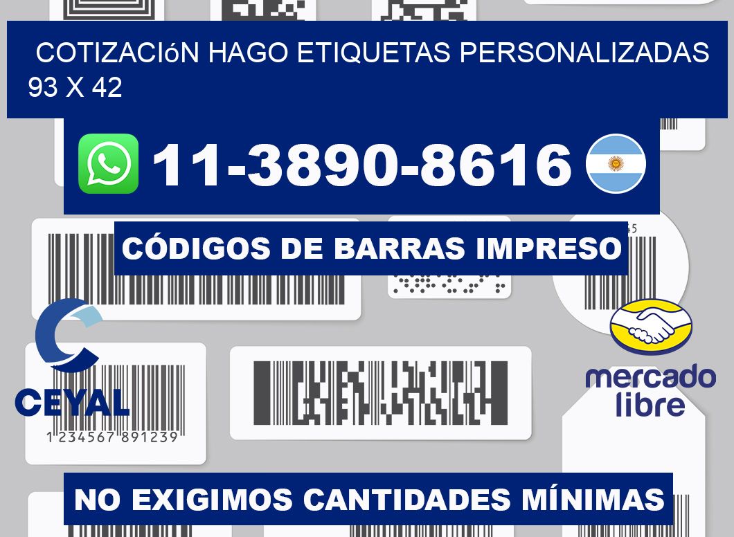 cotización hago etiquetas personalizadas 93 x 42