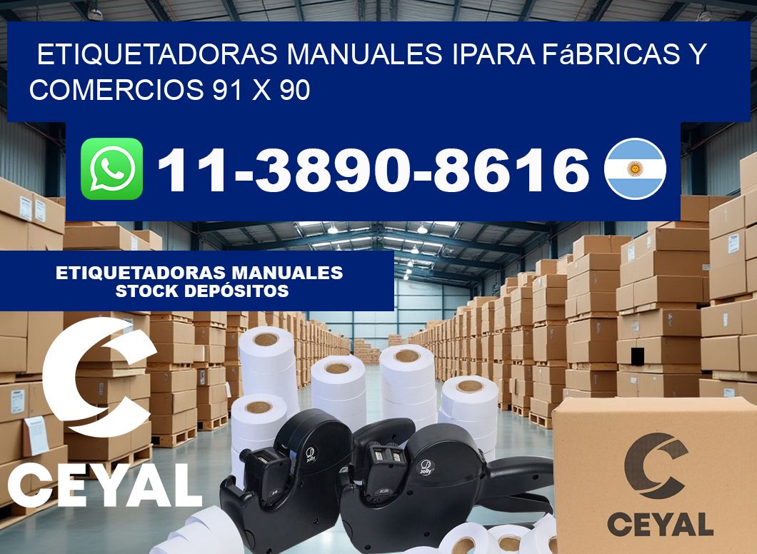 etiquetadoras manuales ipara fábricas y comercios 91 x 90