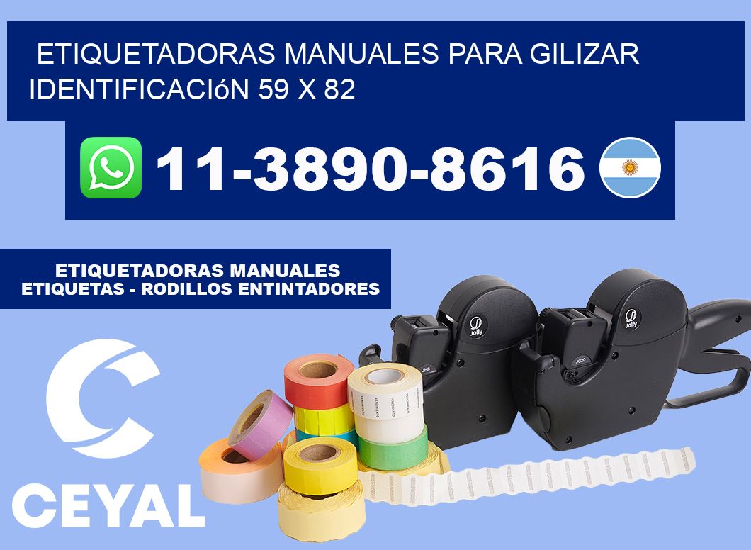etiquetadoras manuales para gilizar identificación 59 x 82