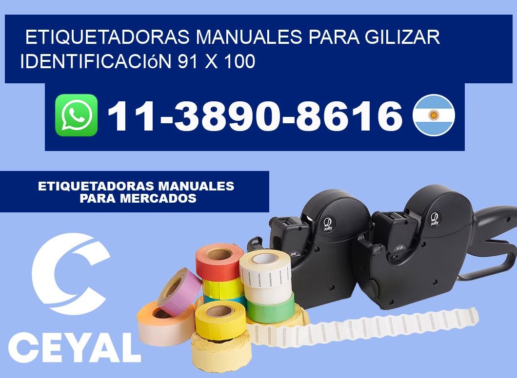 etiquetadoras manuales para gilizar identificación 91 x 100