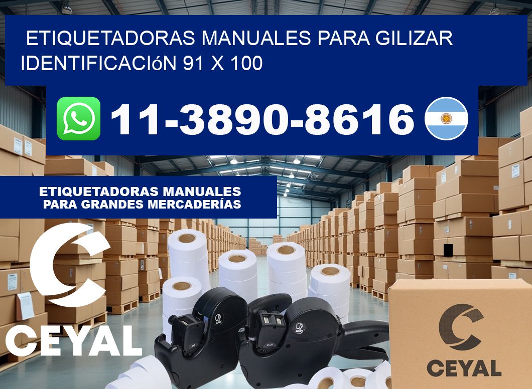 etiquetadoras manuales para gilizar identificación 91 x 100