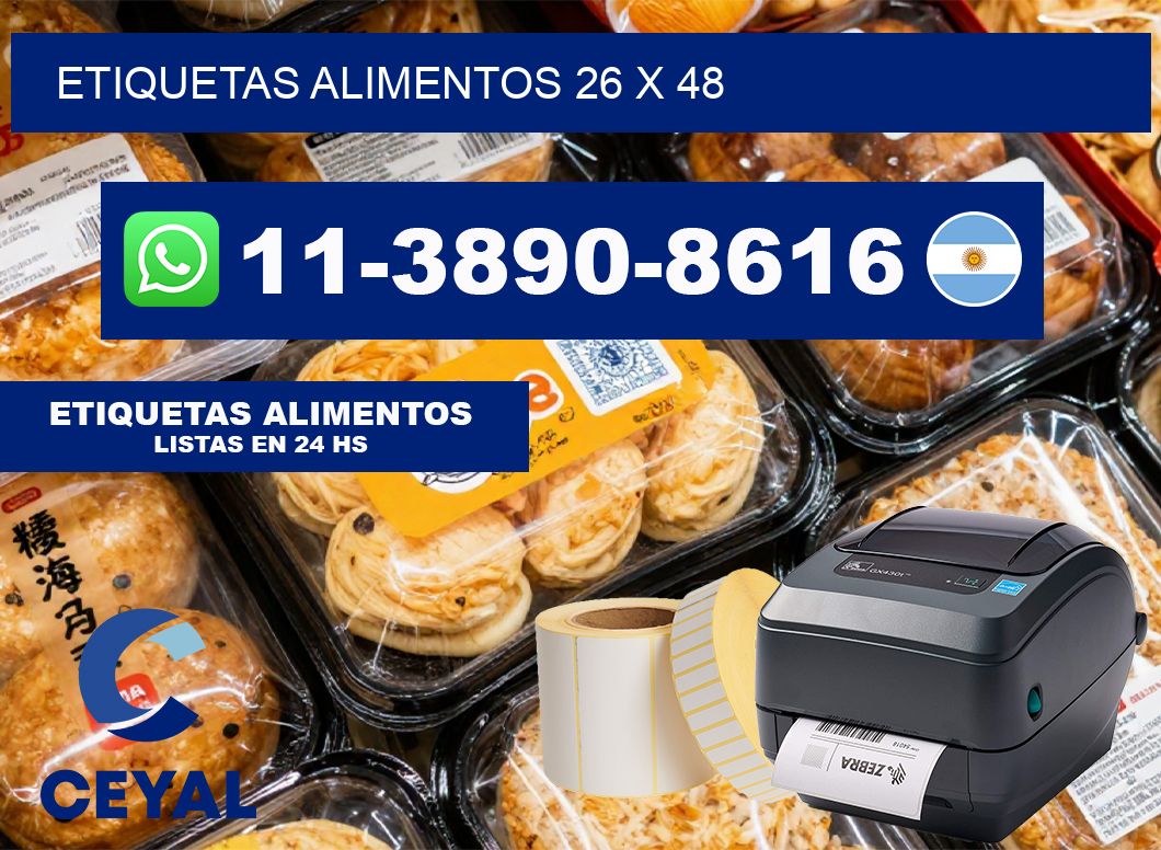 etiquetas alimentos 26 x 48