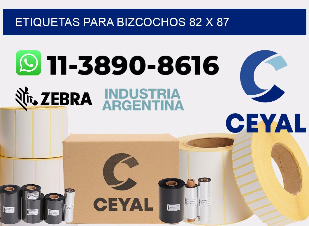 etiquetas para Bizcochos 82 x 87
