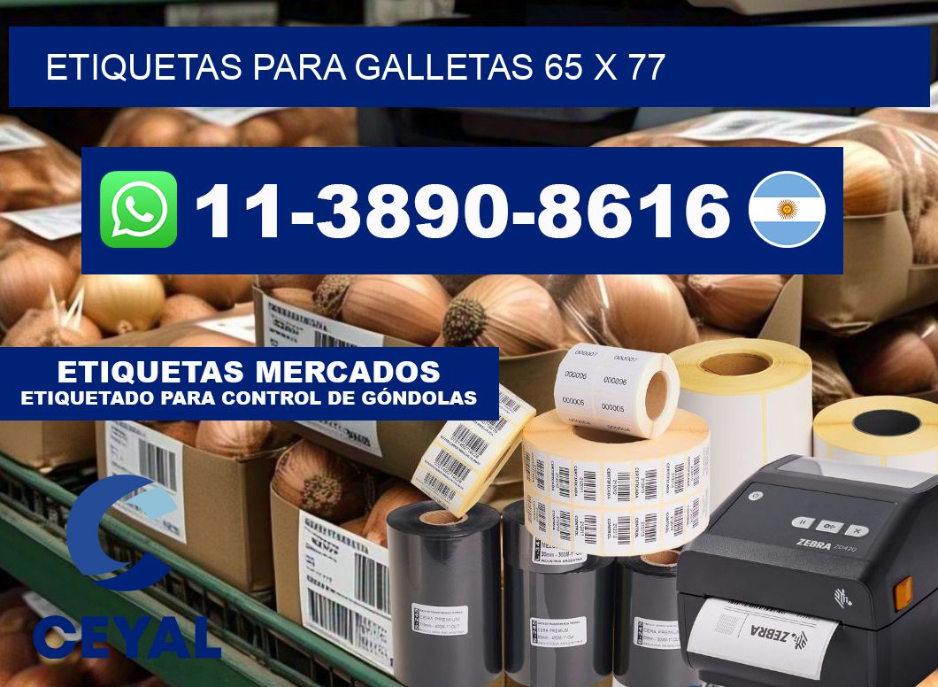 etiquetas para Galletas 65 x 77