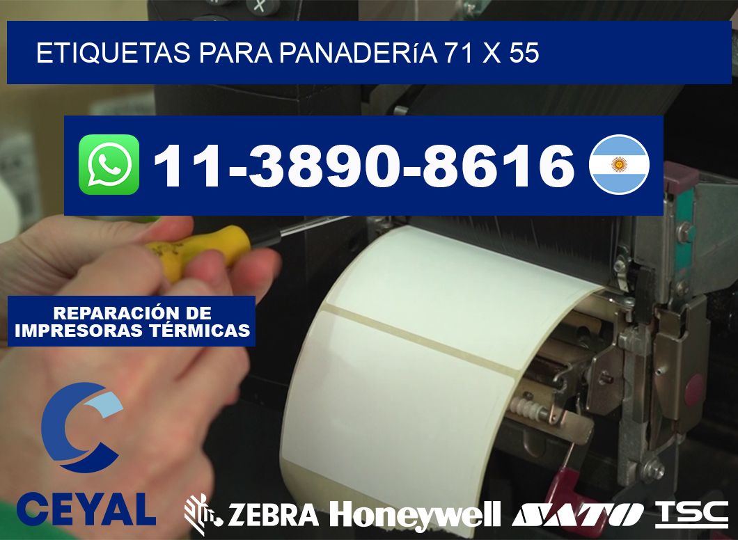 etiquetas para Panadería 71 x 55