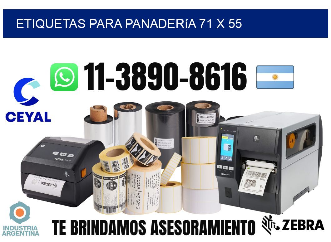 etiquetas para Panadería 71 x 55