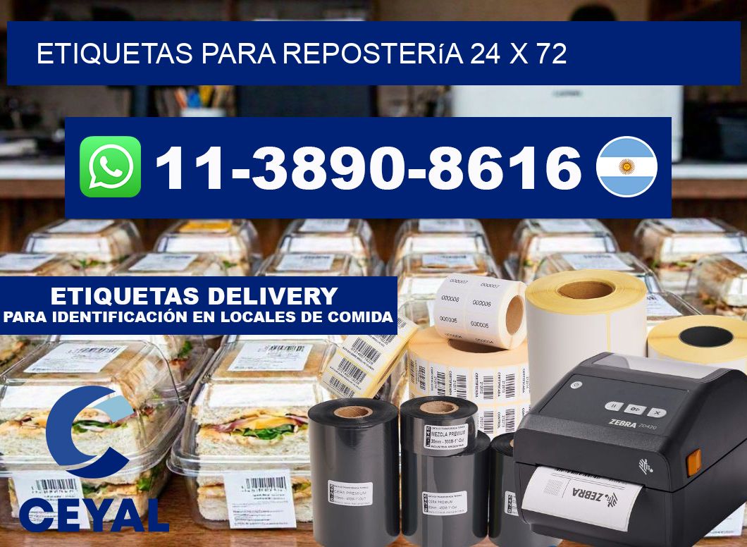 etiquetas para Repostería 24 x 72