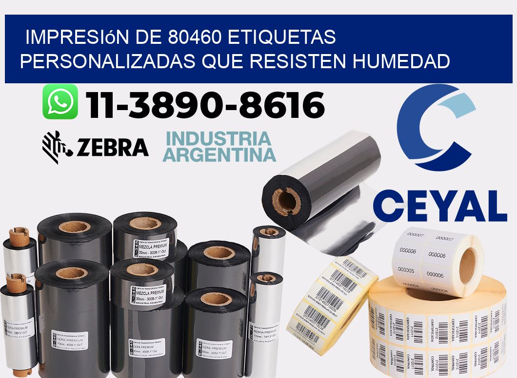 impresión de 80460 etiquetas personalizadas que resisten humedad