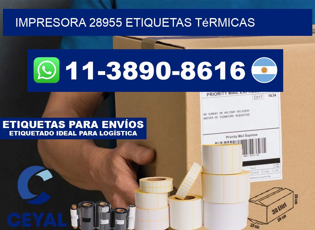 impresora 28955 etiquetas térmicas