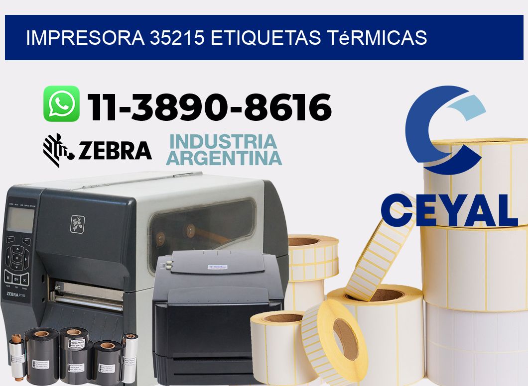 impresora 35215 etiquetas térmicas