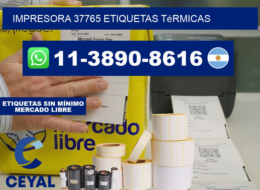 impresora 37765 etiquetas térmicas