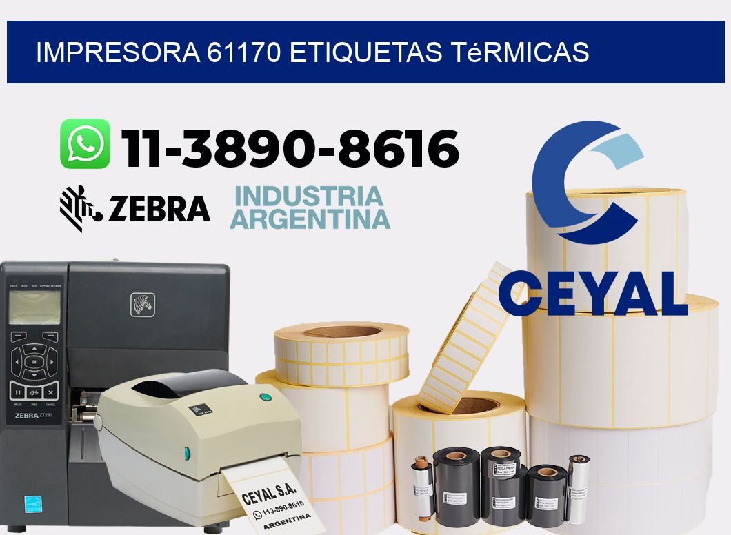 impresora 61170 etiquetas térmicas