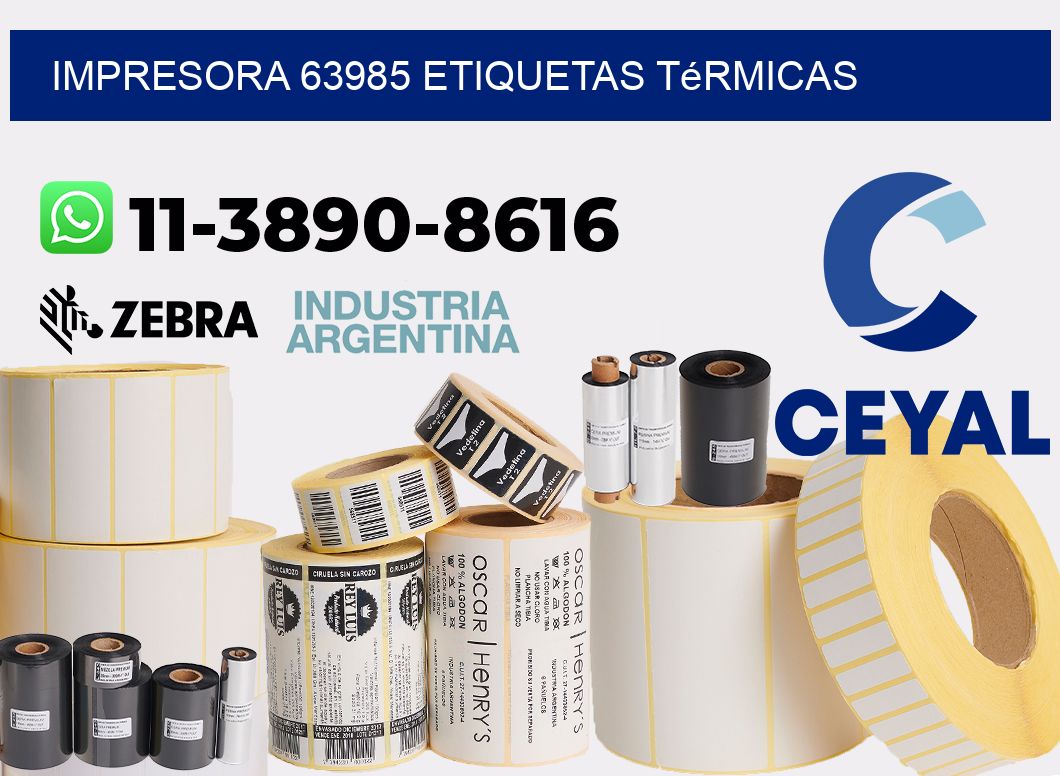 impresora 63985 etiquetas térmicas
