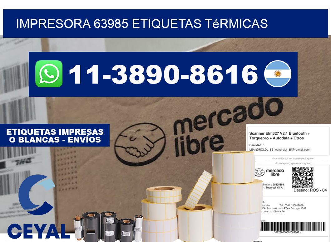 impresora 63985 etiquetas térmicas