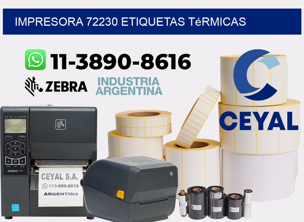 impresora 72230 etiquetas térmicas