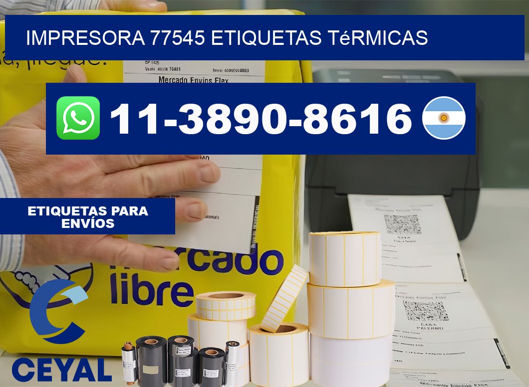 impresora 77545 etiquetas térmicas