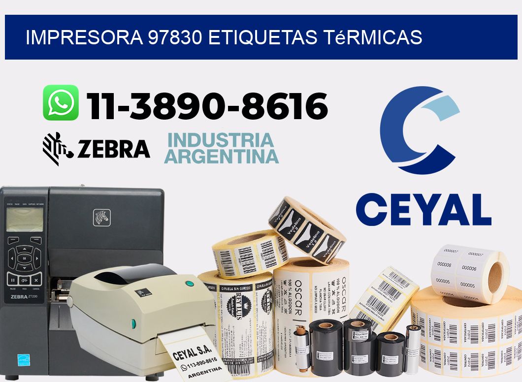 impresora 97830 etiquetas térmicas