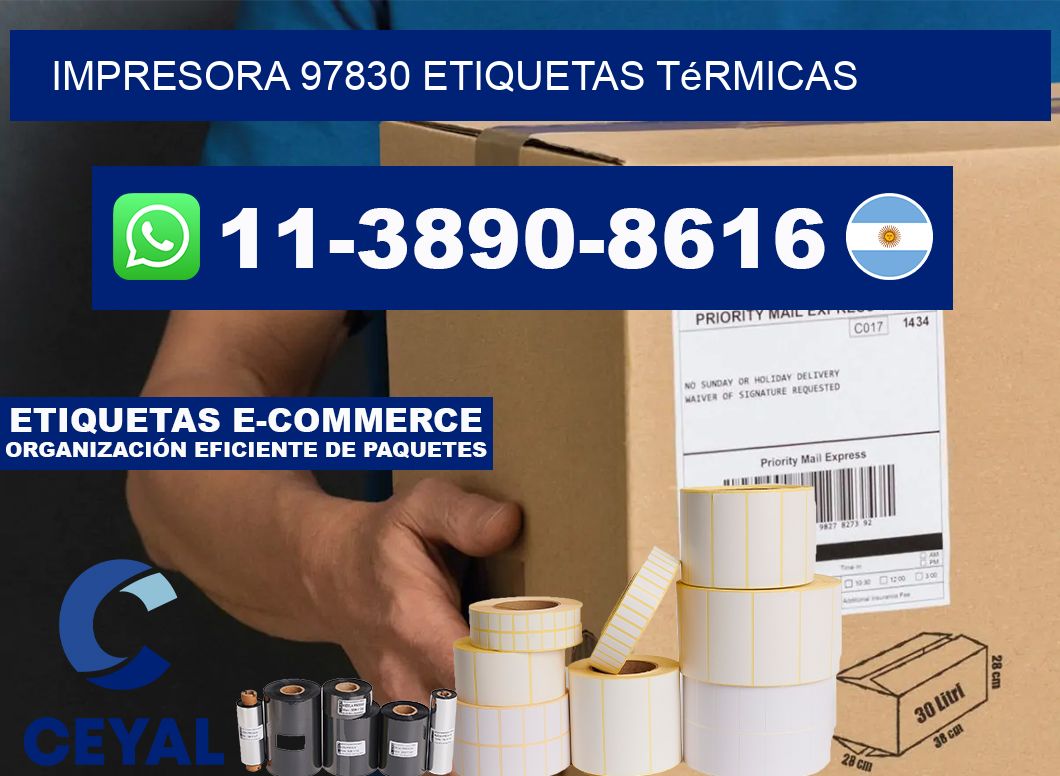 impresora 97830 etiquetas térmicas