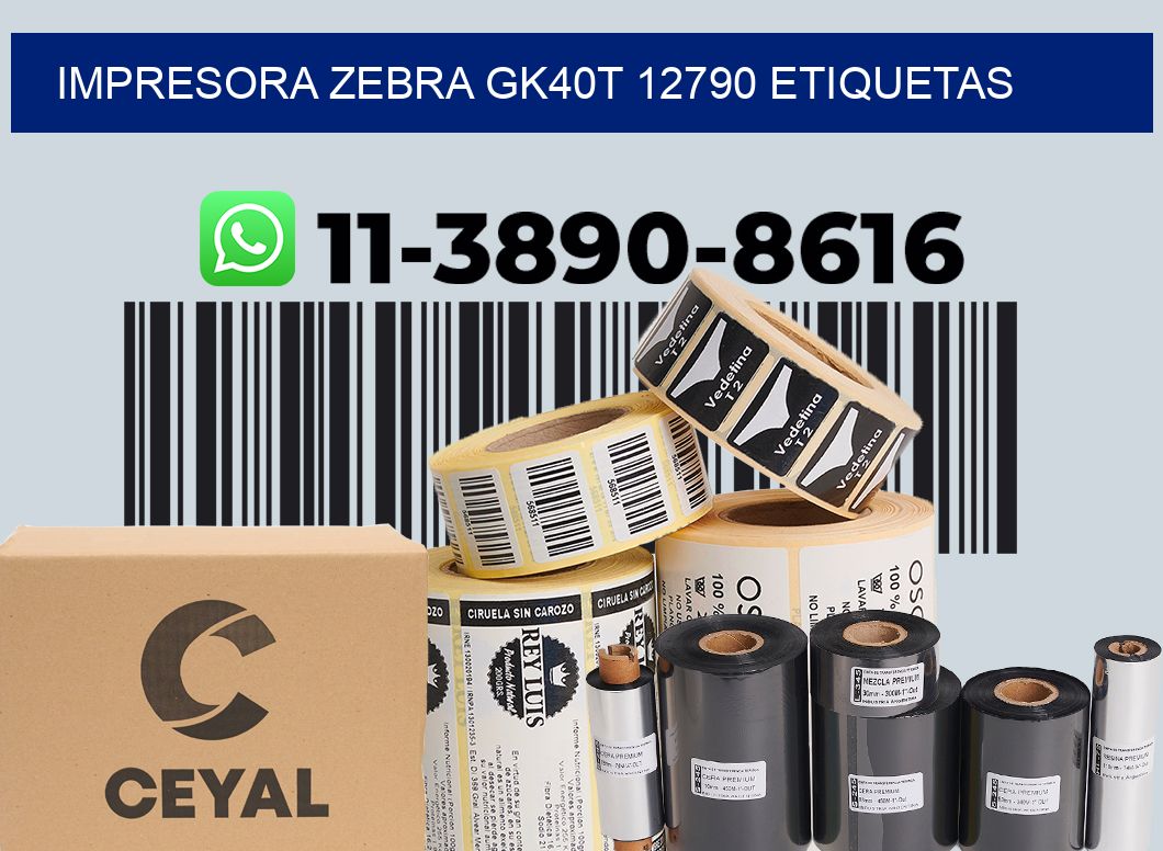 impresora zebra gk40t 12790 etiquetas