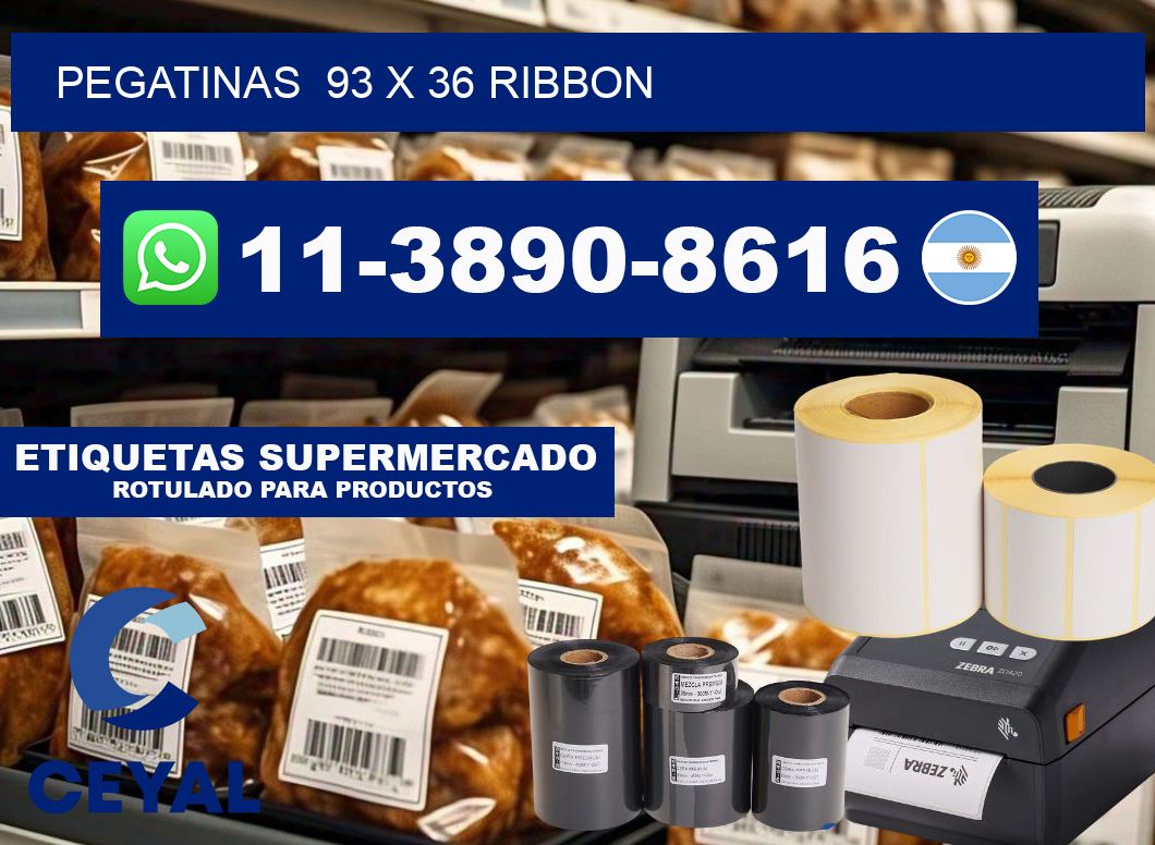 pegatinas  93 x 36 ribbon