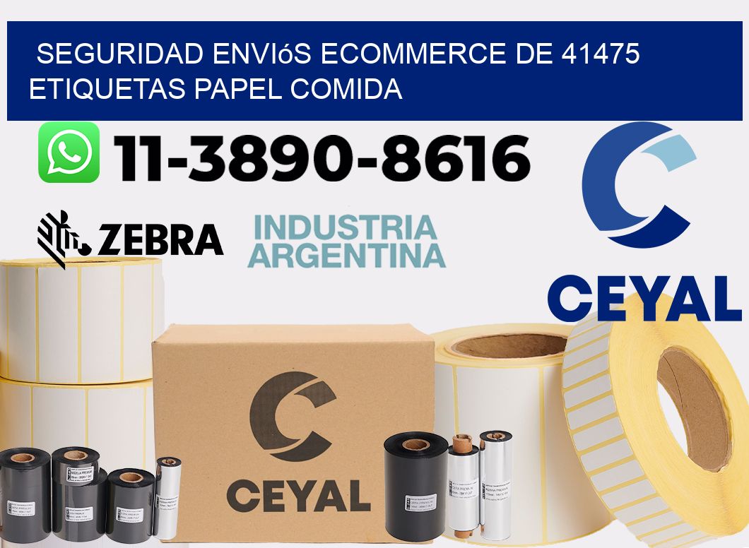 seguridad enviós ecommerce de 41475 etiquetas papel comida
