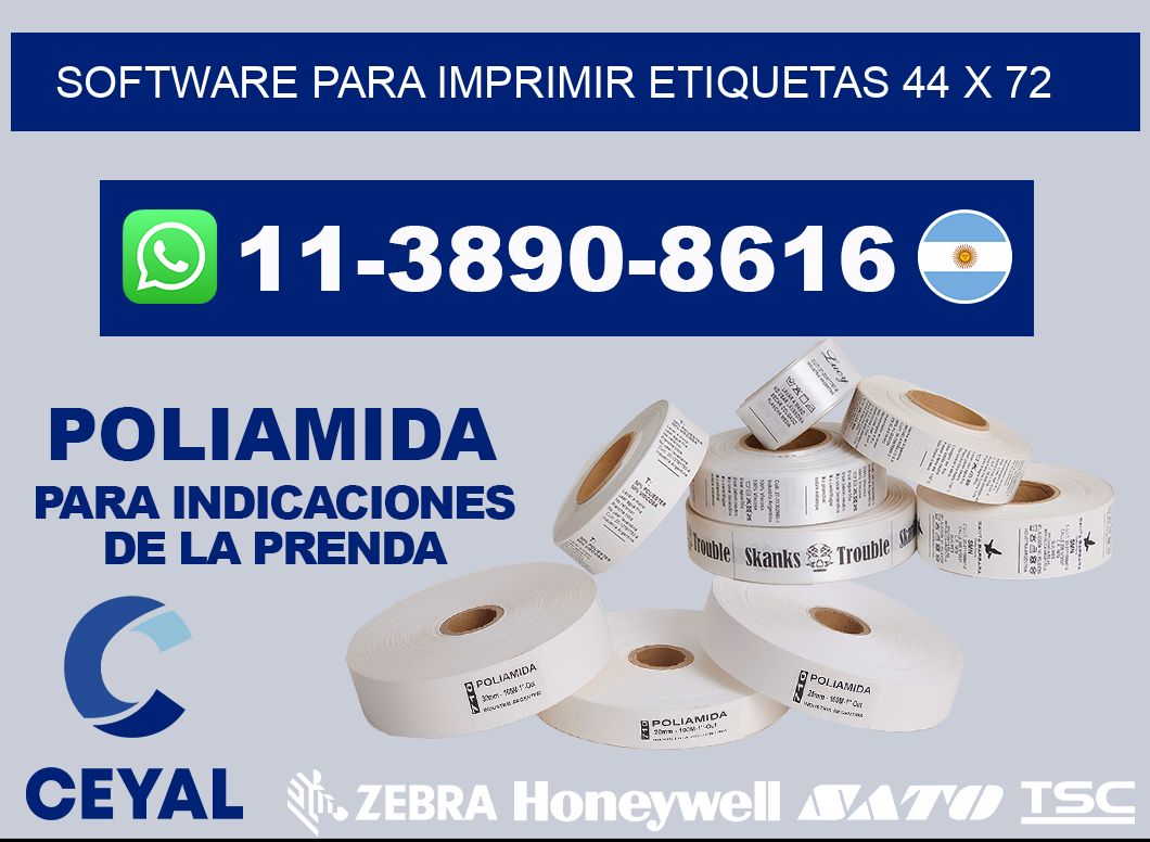 software para imprimir etiquetas 44 x 72