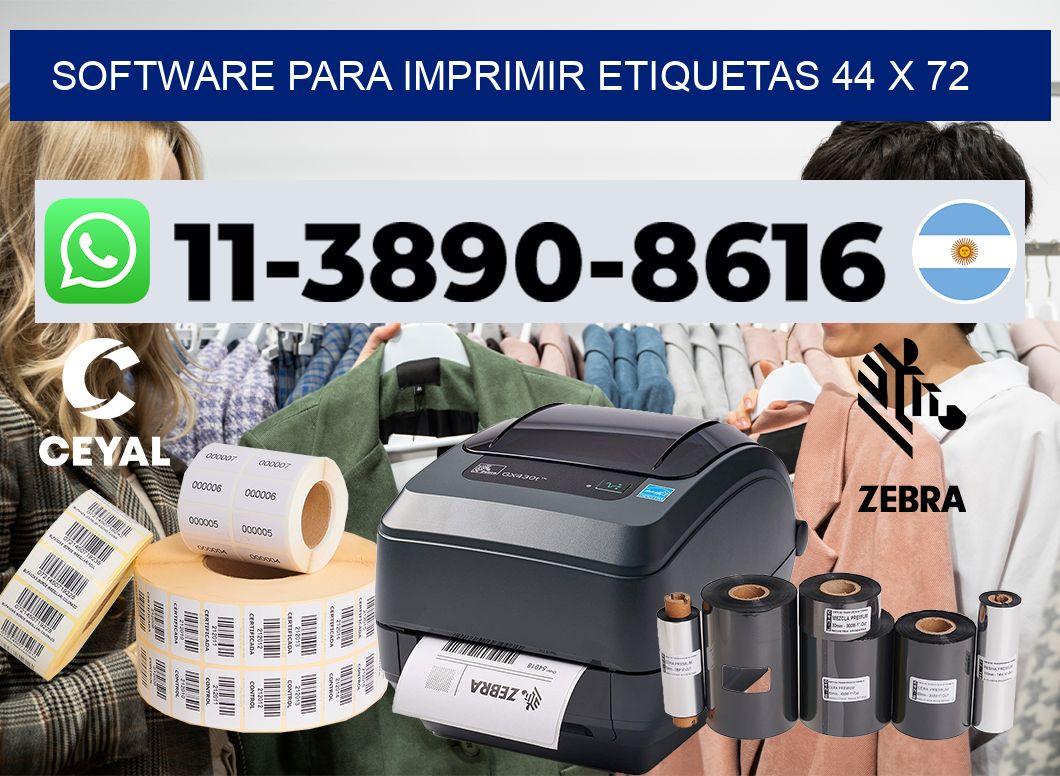software para imprimir etiquetas 44 x 72