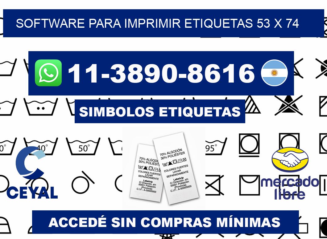 software para imprimir etiquetas 53 x 74
