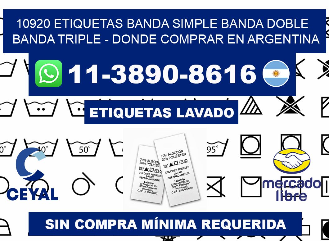 10920 etiquetas banda simple banda doble banda triple - Donde Comprar en Argentina